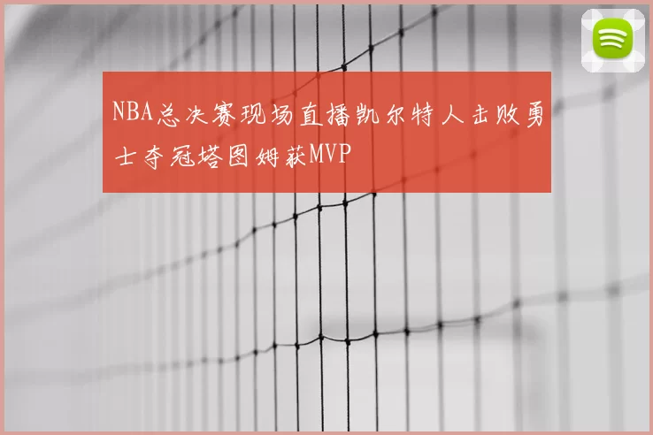 NBA总决赛现场直播凯尔特人击败勇士夺冠塔图姆获MVP