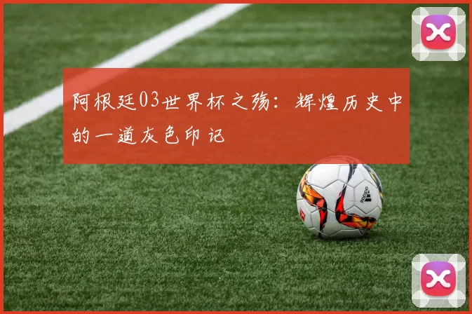 阿根廷03世界杯之殇：辉煌历史中的一道灰色印记